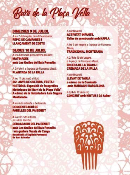 Programació Barri de Plaça Vella