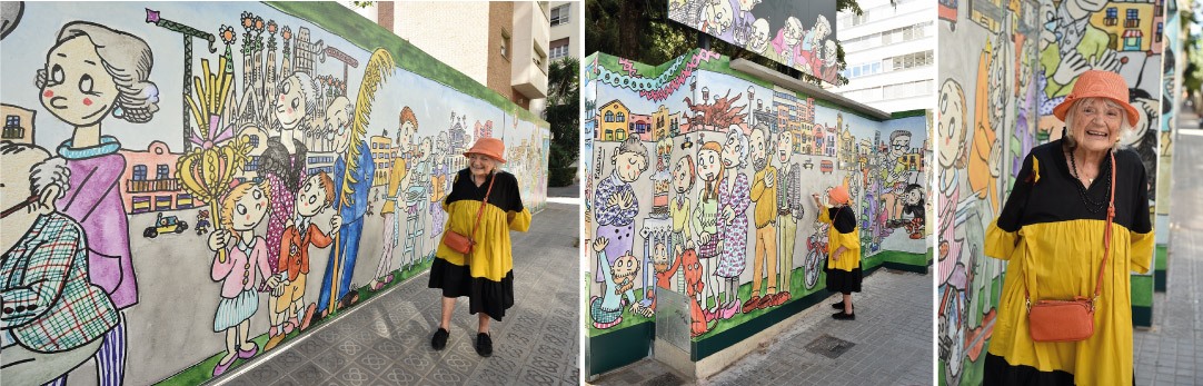 Art urba a Barcelona i el mur de Pilarin Bayes