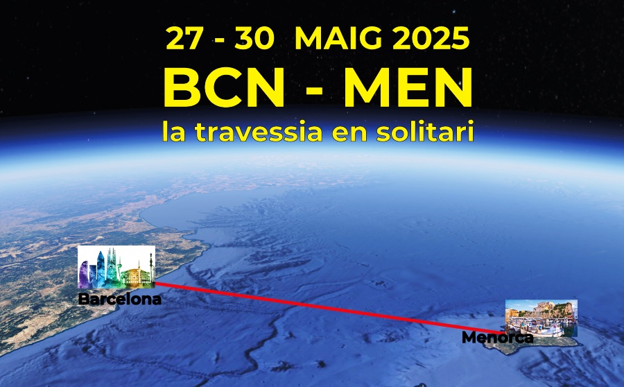 “BCN – MEN en directe”, la travessia en solitari