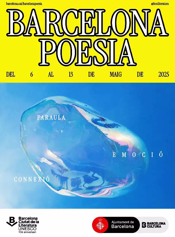 Barcelona Poesia, la força de la paraula, del 6 al 13 de maig