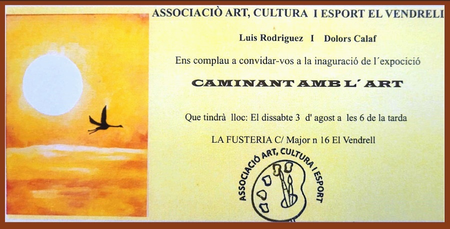 "Caminant amb art· nova exposicio al Vendrell