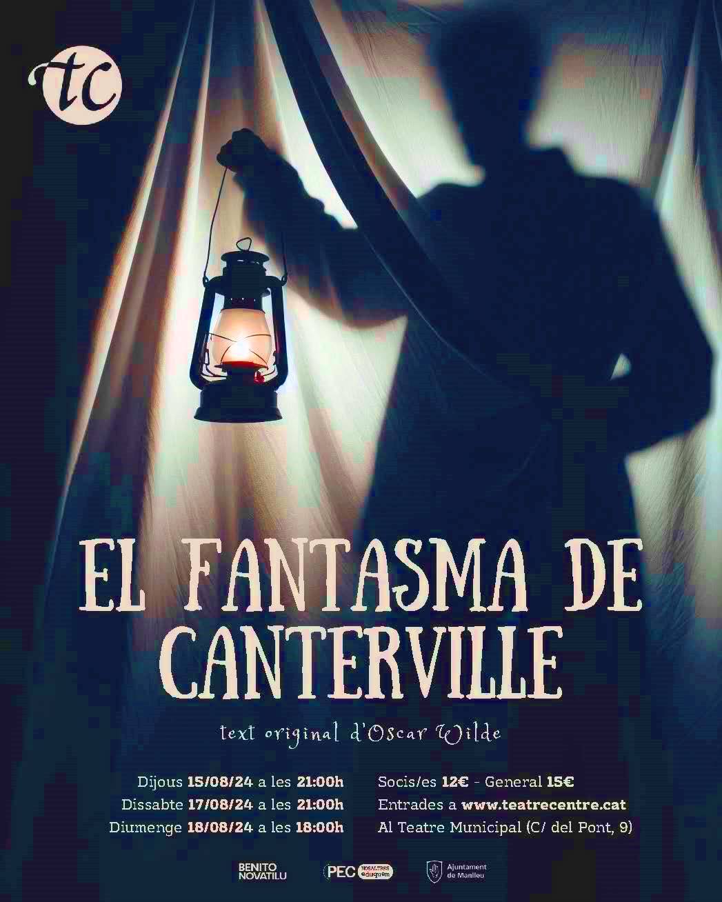 El Fantasma de Canterville - Cartell Teatre Centre Manlleu