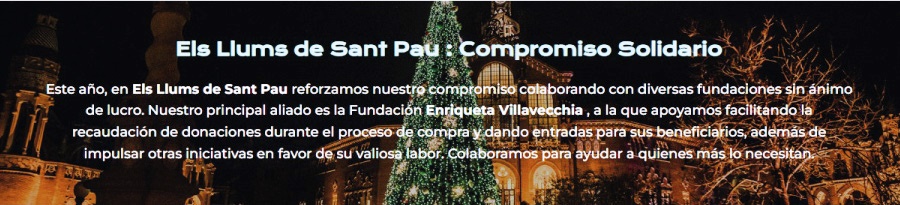 Els Llums de Sant Pau es un viaje mágico a la Navidad en Barcelona