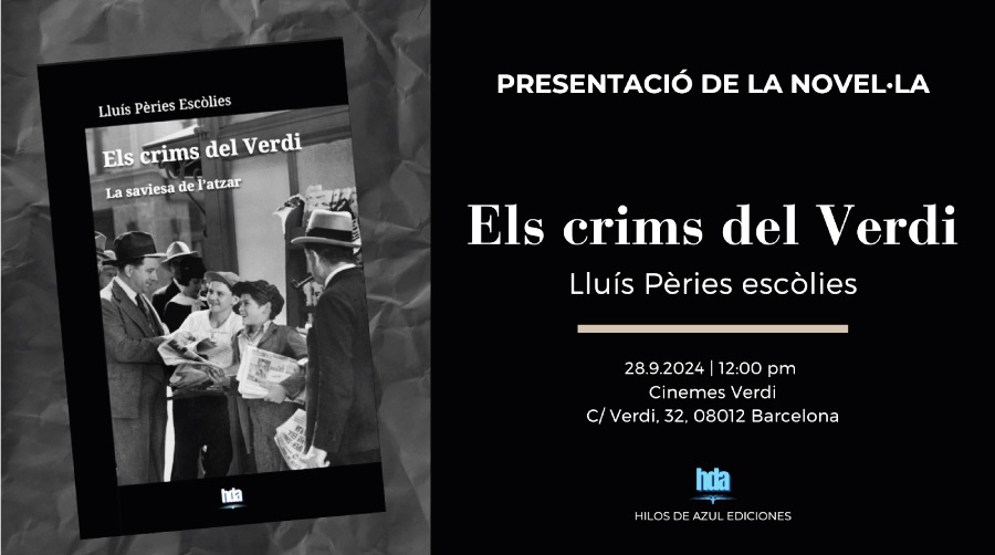 Els crims del Verdi - invitació per la presentació del llibre