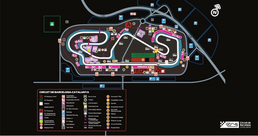 FORMULA 1 ARAMCO Gran Premio España 2025 Circuit