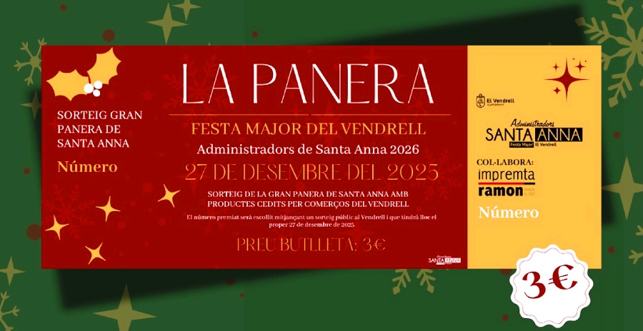 La Panera de Nadal i Nit de festa al Vendrell