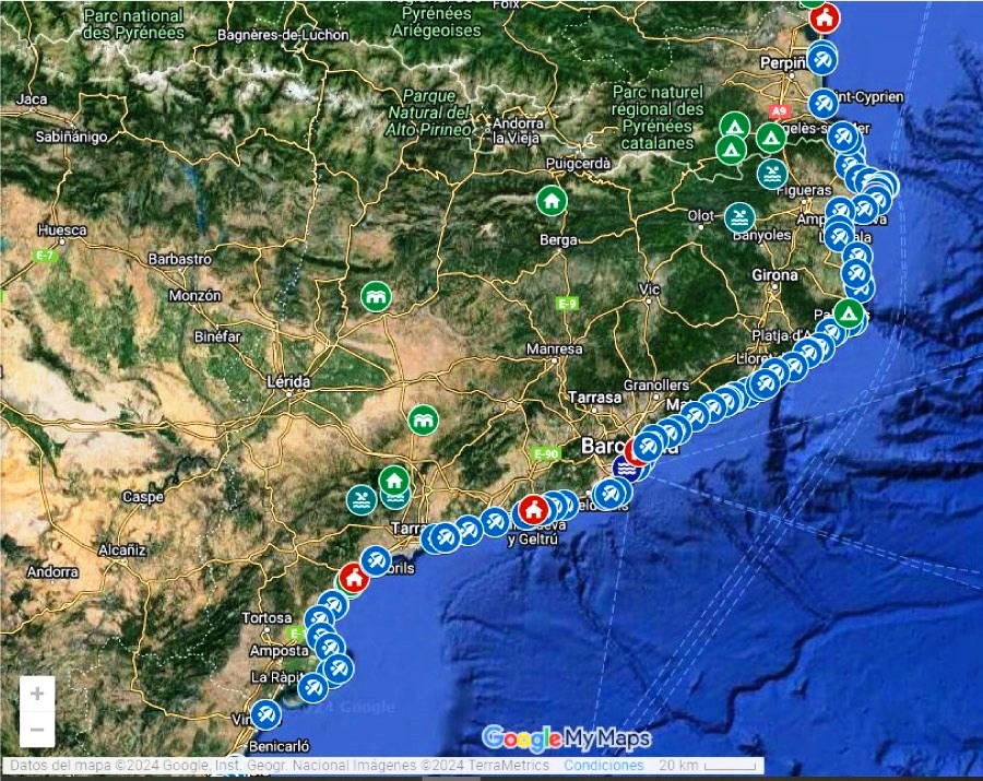 Naturisme i nudisme espais a Catalunya i països catalans