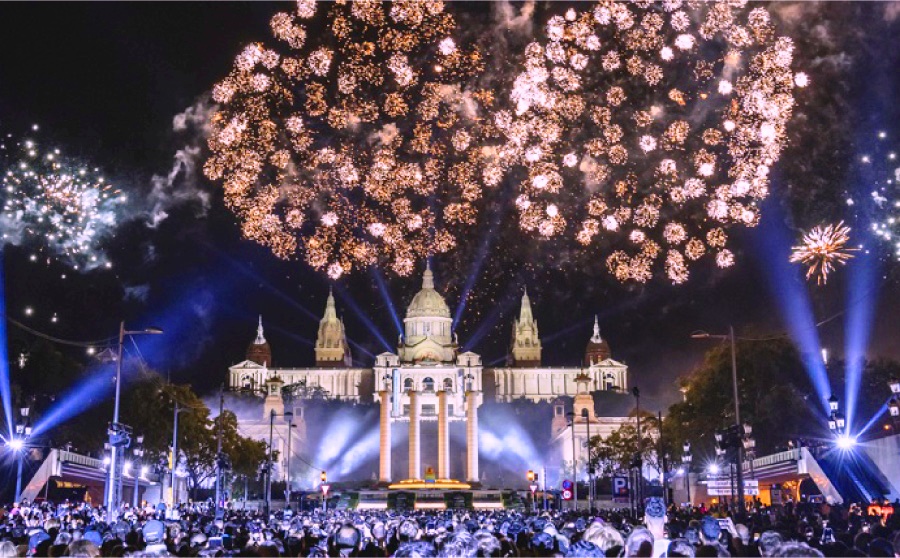 El Piromusical cierra las fiestas de la Mercè 2025