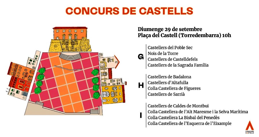 Presentades les 42 colles del XXIX Concurs de Castells - 29 setembre