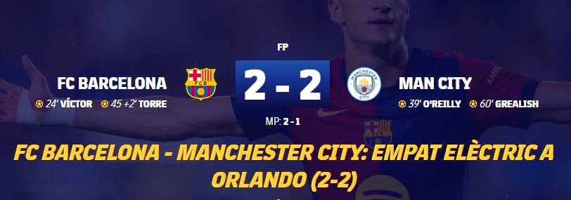 Un nou Barça On Tour: US 2004 - partit Barça amb Manchester City