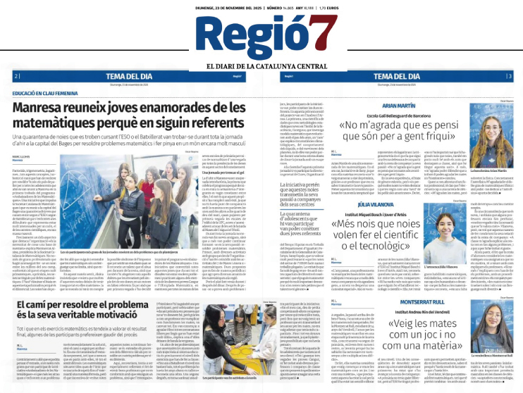 El Vendrell te Ambaixadora de Matematiques-article Regio7