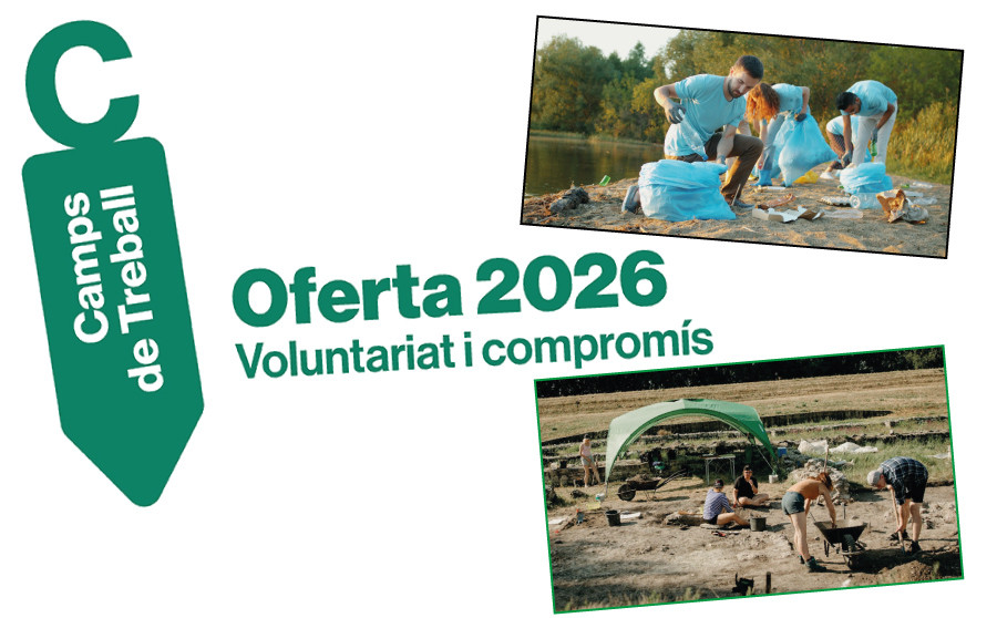 Camps de treball 2026 per joves entre 14 i 29 anys